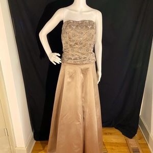 Victoria 2 Piece Formal Dress with Beaded Top